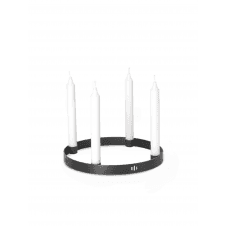Candle Holder Circle - Small - Black Brass