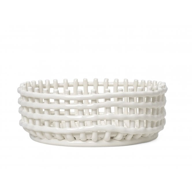 Ferm Living Ceramic Bowl/Centrepiece | Off-White