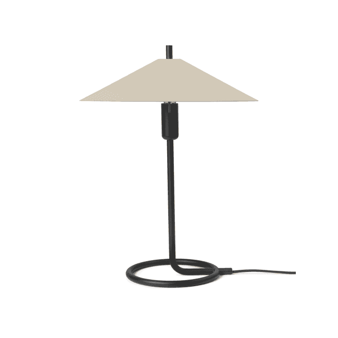 Ferm Living Filo Table Lamp | Square | Black/Cashmere