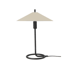 Filo Table Lamp | Square | Black/Cashmere