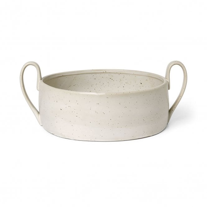 Ferm Living Flow Centrepiece/Fruit Bowl | Off White Speckle