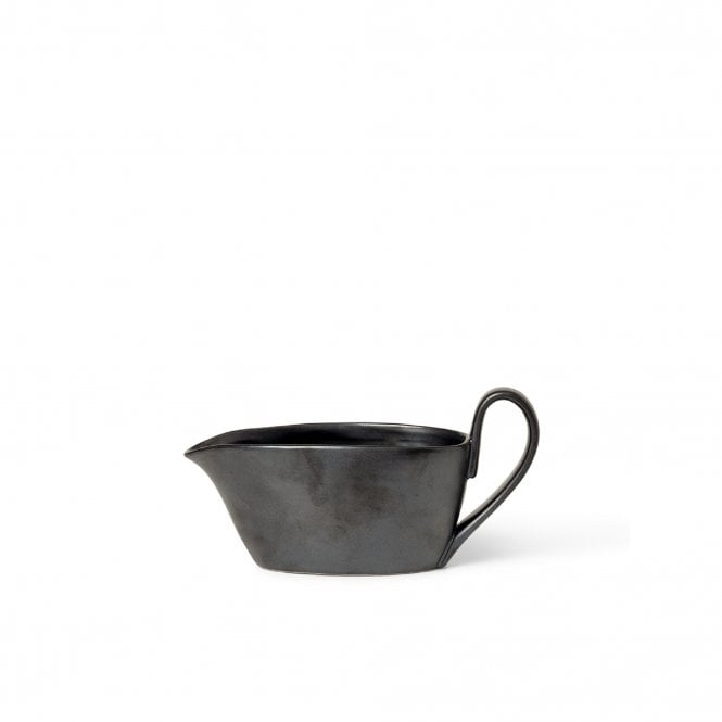Ferm Living Flow Porcelain Sauce Boat | Black