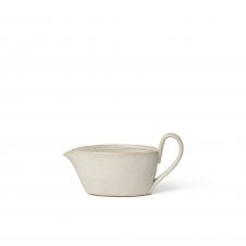 Flow Porcelain Sauce Boat | Off-white Speckle