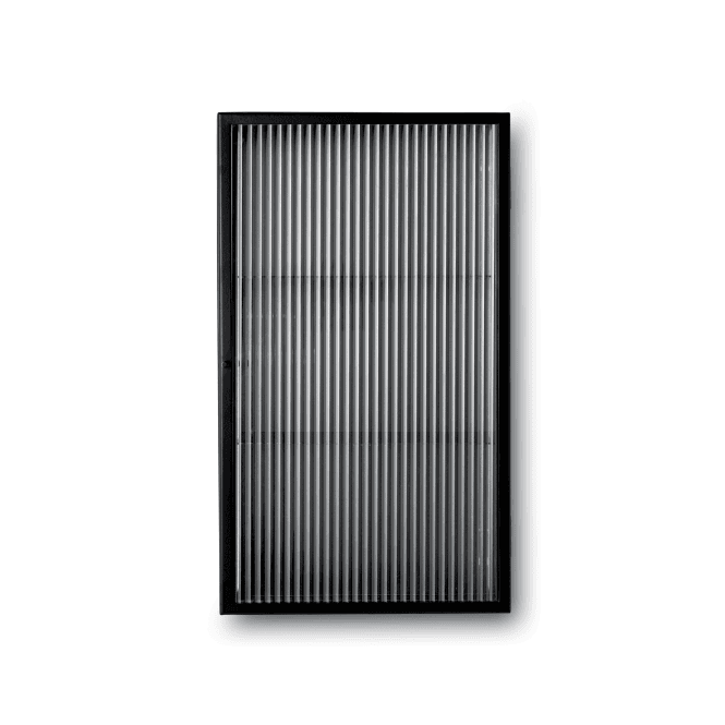 Ferm Living Haze Wall Cabinet | Reeded Glass | Black