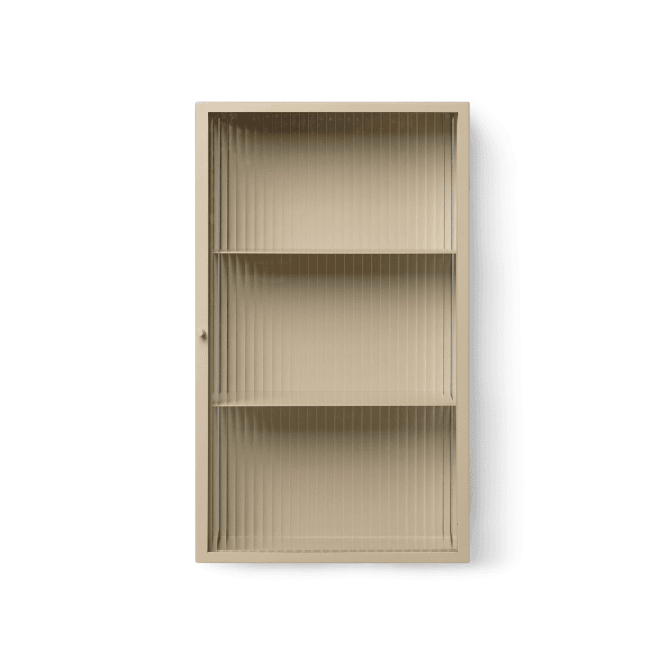 Ferm Living Haze Wall Cabinet | Reeded Glass | Cashmere
