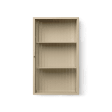 Haze Wall Cabinet | Reeded Glass | Cashmere
