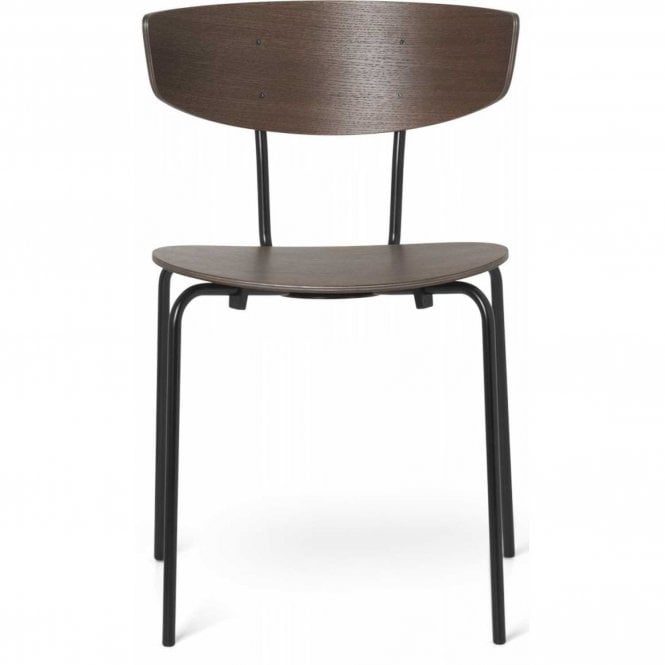 Ferm Living Herman Dining Chair | Stained Oak | Black Frame | Set of 2
