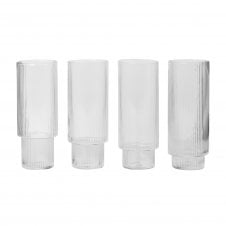Ripple Long Drink Glass | Set of 4