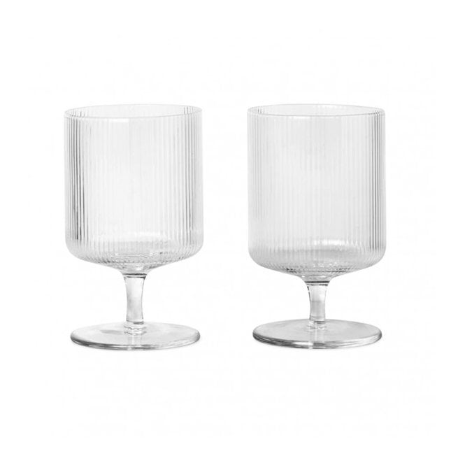Ferm Living Ripple Wine Glass | Set of 2
