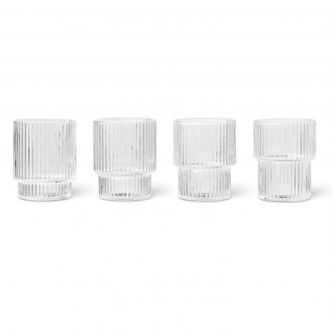 Ferm Living Small Ripple Glass | Set of 4