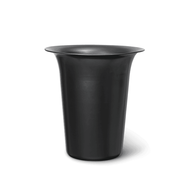 Ferm Living Spun Alu Blackened Aluminimum Basket/Plant Pot | High | 37.5cm