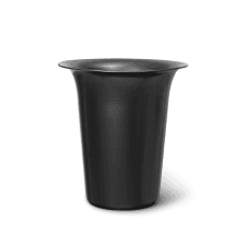 Spun Alu Blackened Aluminimum Basket/Plant Pot | High | 37.5cm