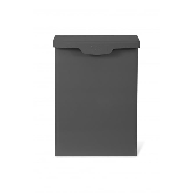 Garden Trading Shipton Steel Post Box - Charcoal