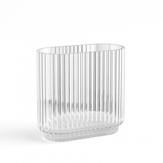 Georg Jensen Bernadotte Oval Glass Vase