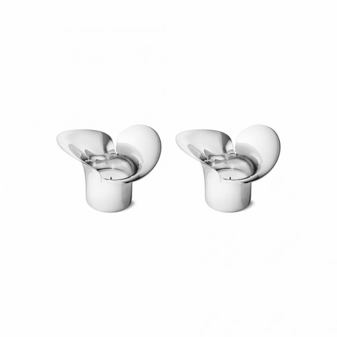Georg Jensen Bloom Botanica Tealight Holders | Set of 2