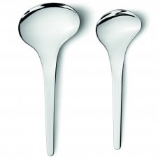 Bloom Serving Spoons | Set of 2 | Mirror Polished Stainless Steel