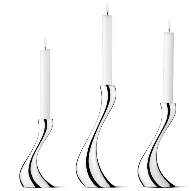 Georg Jensen Cobra Candleholders | Stainless Steel | Set of 3 