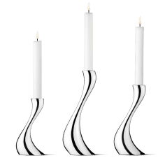 Cobra Candleholders | Stainless Steel | Set of 3 