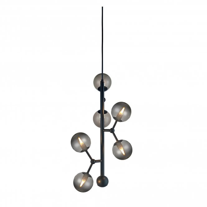 Halo Design Atom Vertical 6 Light Chandelier | H45cm | Ø30cm