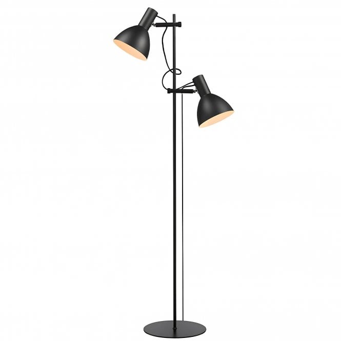 Halo Design Baltimore 2-Light Floor Lamp | H 150cm | Black