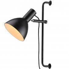 Baltimore Wall Light | Ø 18cm | Black