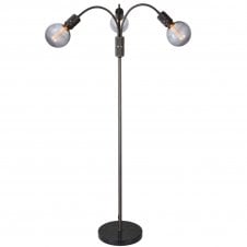 Halo 3 Light Floor Lamp | Gun Black | H 140cm | Marble Base