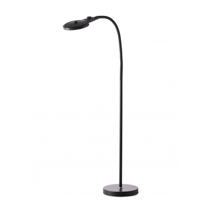 Halo Design Magni Rechargeable Superflex Portable Floor Lamp | Black | 3x Magnification