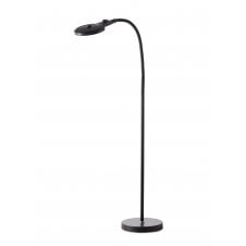 Magni Rechargeable Superflex Portable Floor Lamp | Black | 3x Magnification