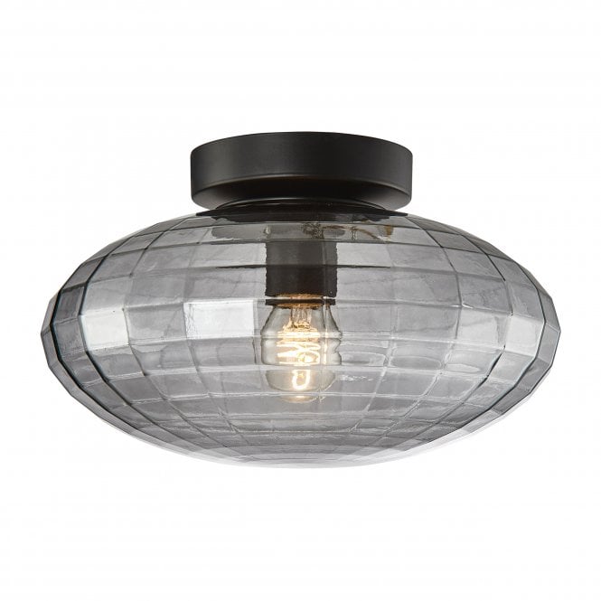 Halo Design Mesh Ceiling Light | Smoke