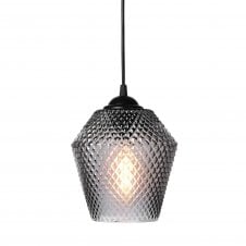 Nobb Edgy Pendant Light | Ø 17 cm | Smoke