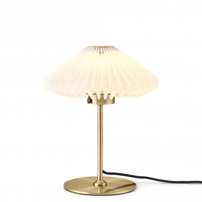 Halo Design Paris Table Light | Ø24 | Clean White Shade | Antique Brass
