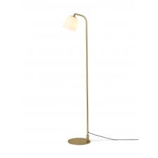 Room 49 Floor Light | Ø15 | Opal Glass Shade | Antique Brass