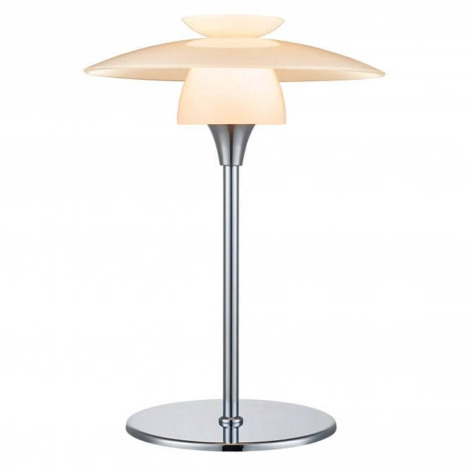 Halo Design Scandinavia Table Light | Ø20 | Opal Glass/Chrome