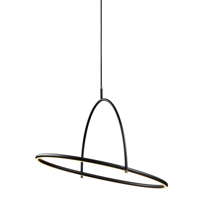 Halo Design Tilt Chandelier | with 3-Step Dimming | Black