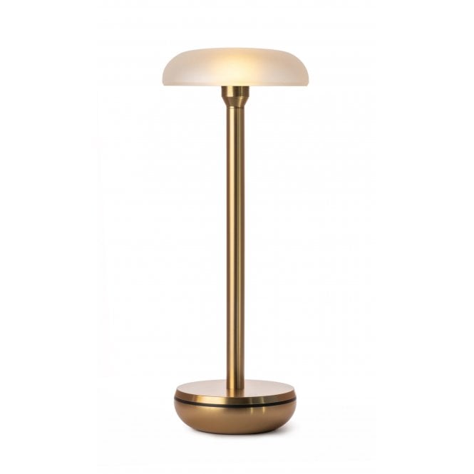 Humble  Air Wireless Table Light | Gold | Frosted Shade