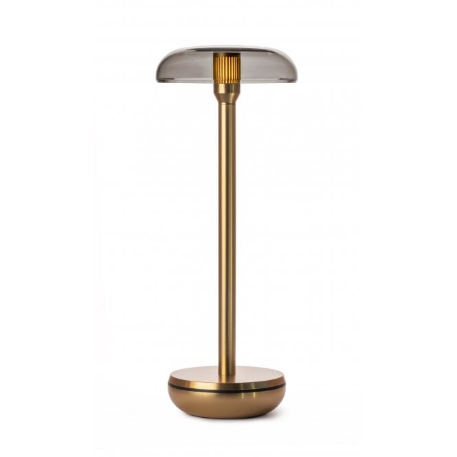 Humble  Air Wireless Table Light | Gold | Smoked Shade