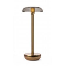 Humble Air Wireless Table Light | Gold | Smoked Shade
