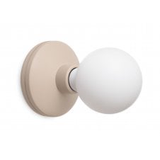 Humble Bee Cordless Wall Light | Beige | Frosted Bulb
