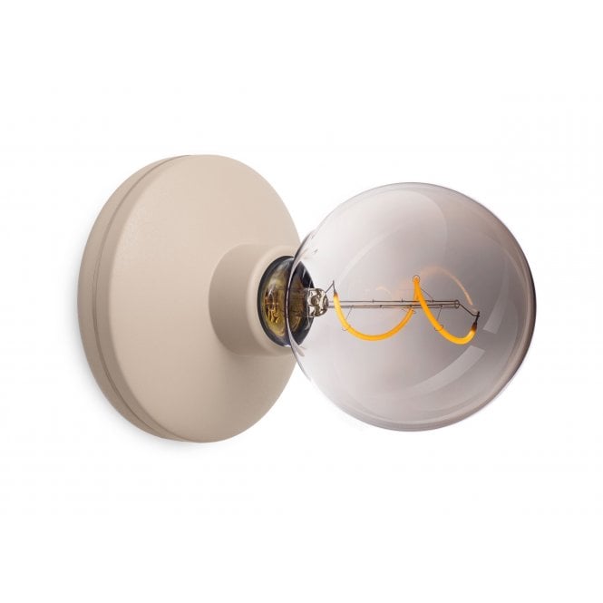 Humble  Bee Cordless Wall Light | Beige | Smoked Bulb