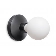 Humble Bee Cordless Wall Light | Black | Frosted Bulb
