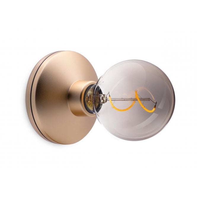 Humble  Bee Cordless Wall Light | Gold | Smoked Bulb
