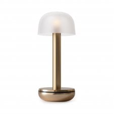 Humble Two Table Light | Gold Frosted Glass