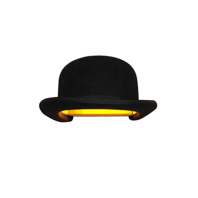 Innermost Jeeves Bowler Hat Wall Light