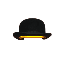 Jeeves Bowler Hat Wall Light