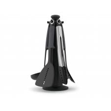 Elevate 6pc Carousel with Tongs - Grey
