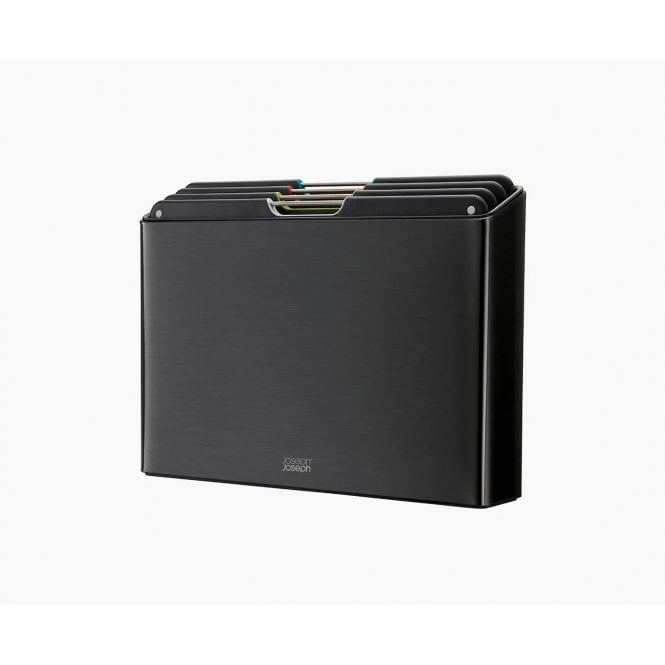 Joseph Joseph Folio Steel 4 Piece Chopping Board Set | Black
