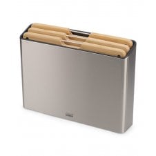 Folio Steel Bamboo 3 Piece Chopping Board Set | Stainless Steel