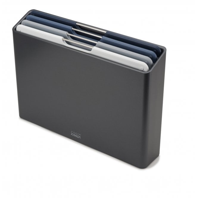 Joseph Joseph Large 4 Piece Folio Chopping Board Set | Graphite