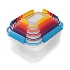 Set of 5 Nest Lock Storage Containers - Multicolour