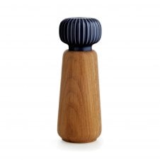 Hammershoi Salt & Pepper Mill/Grinder | Oak | Indigo Blue | 18.5cm